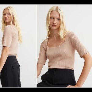 H&M Rib-knit Top new with Tags! Never Worn!
